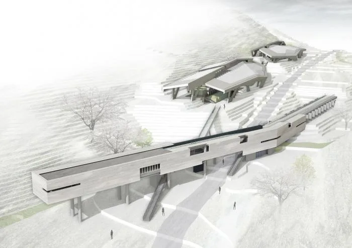 BIM Architecture | A 'Game Tool' Made of Concrete Geometric Architecture: Shangdong Charcoal Sauna/Studiu_Suspicion