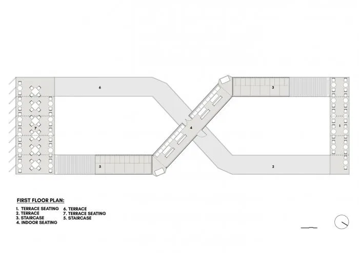 BIM Architecture | Infinite Symbol "∞": Grand Noida Coffee Bar and Student Center/RJDL