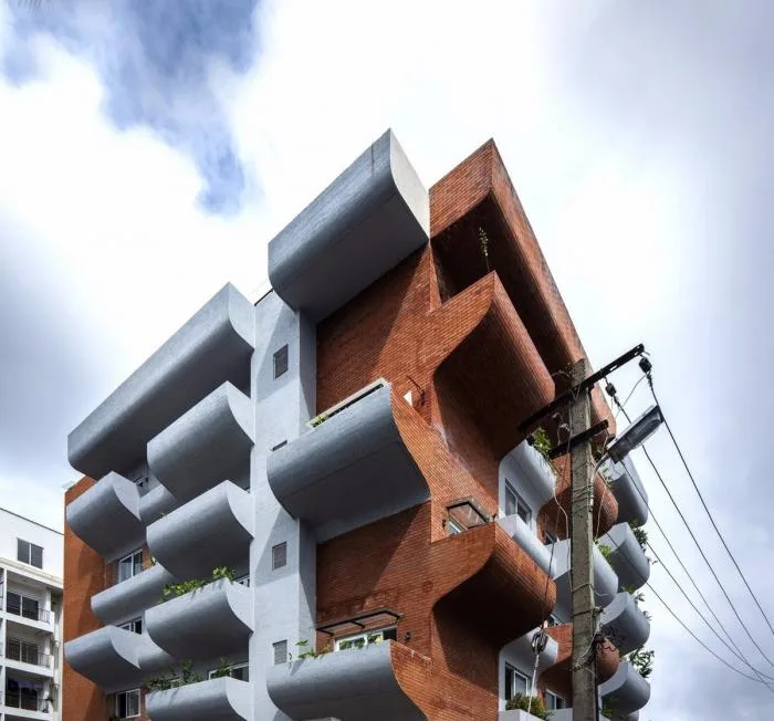 BIM Architecture | Dynamic Sculptures: The Purple Ink Studio at India's Forest Apartments