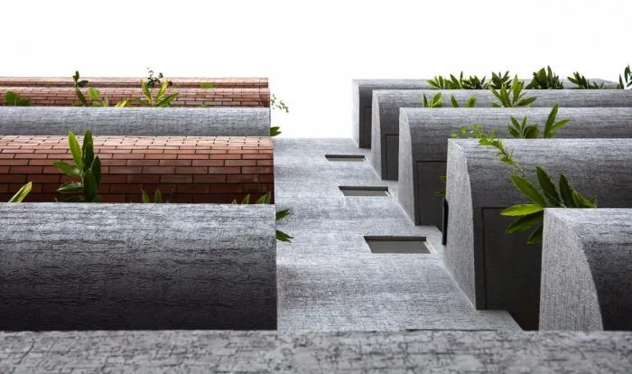 BIM Architecture | Dynamic Sculptures: The Purple Ink Studio at India's Forest Apartments
