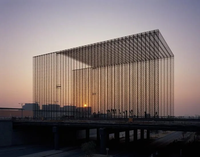 BIM Architecture | 2020 Dubai Expo Entrance Gate - Futurist Application of Arabic Traditional 'Window Pattern' by Asif Khan