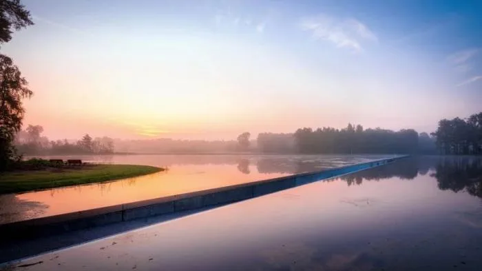 BIM Architecture | Bike Path Through Water/Lens ° ass Architect