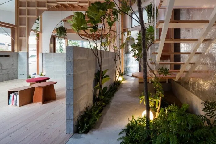 BIM Architecture | Kobe 'Hat Box' Home, a 45 degree rotated flat surface