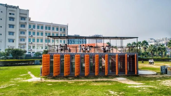 BIM Architecture | Infinite Symbol "∞": Grand Noida Coffee Bar and Student Center/RJDL