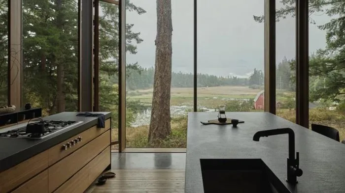 BIM architecture | Farm vacation homes in the forest/mwworks
