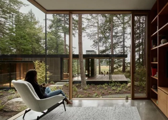 BIM architecture | Farm vacation homes in the forest/mwworks