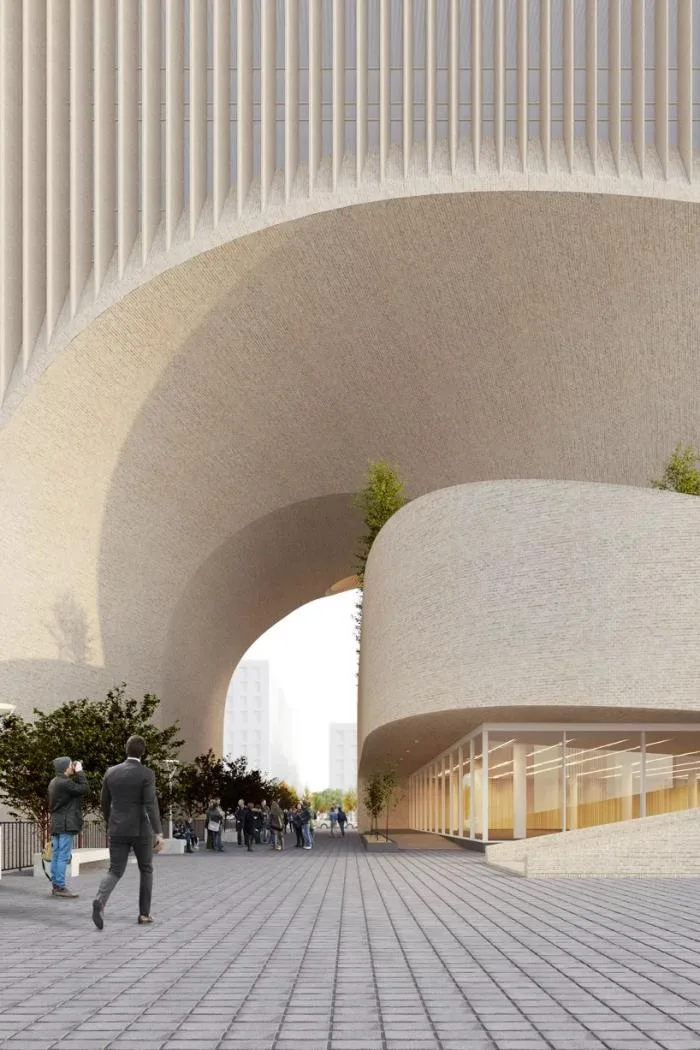 BIM Architecture | Curved and Dynamic, Immortal Sculpture: Mashhad Construction Engineering Organization Headquarters/Nextoffice