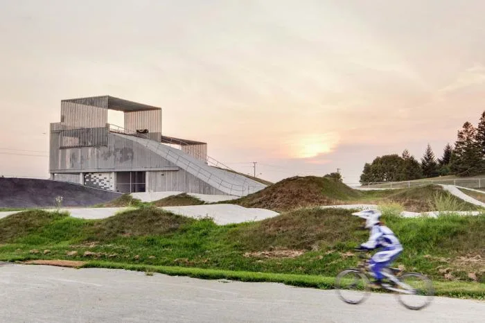 BIM Architecture | BMX Bicycle Off road Track and Warehouse