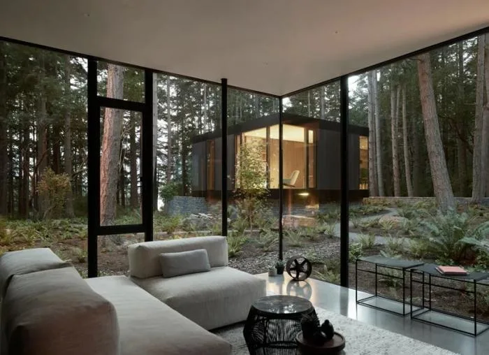 BIM architecture | Farm vacation homes in the forest/mwworks