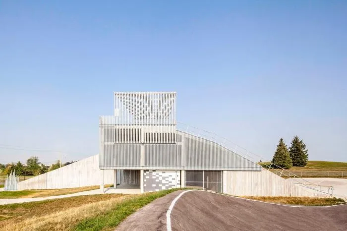 BIM Architecture | BMX Bicycle Off road Track and Warehouse