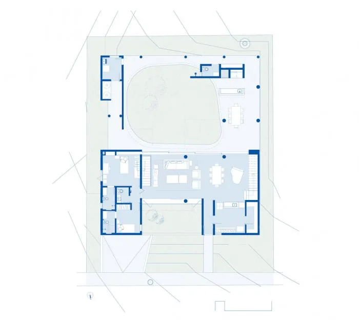 BIM Architecture | Garden style Residence with Square and Circle Creation: Cauman's Home/Est ú dio BRA