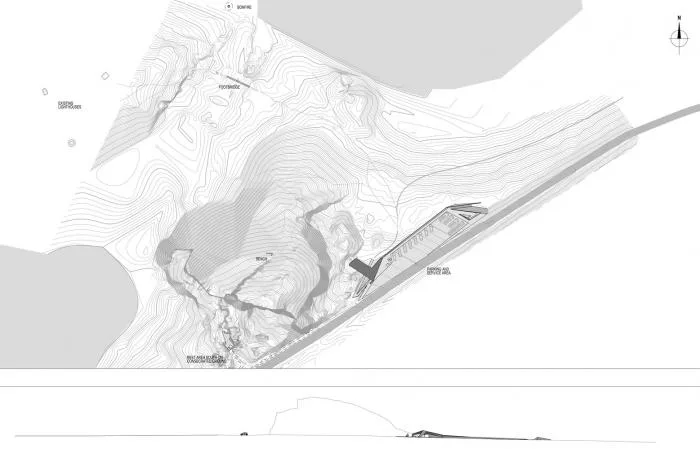 BIM Architecture | Watching the Sea on Folding Concrete: Tourist Center on Chaotic Rock Layers/MORFEUS Arkitekter