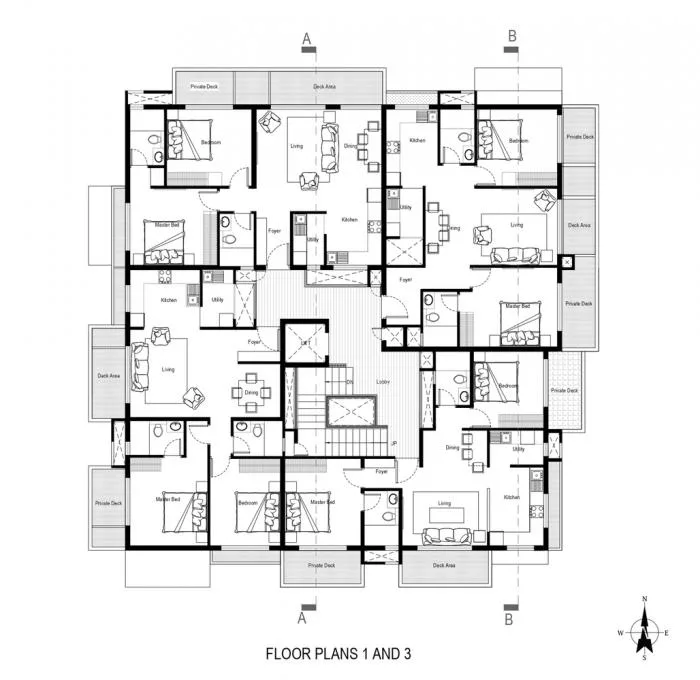 BIM Architecture | Dynamic Sculptures: The Purple Ink Studio at India's Forest Apartments