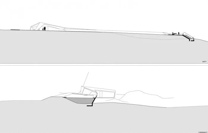 BIM Architecture | Watching the Sea on Folding Concrete: Tourist Center on Chaotic Rock Layers/MORFEUS Arkitekter