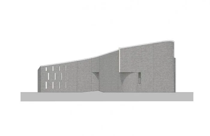 BIM architecture | Rotating 'woven' brick sculpture: St. Mary's Church/PLY+