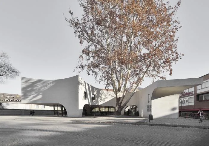BIM Architecture | Integrating Classical and Mischievous Flying - Tourist Center Embracing Old Trees/MoDusArchitects