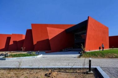 BIM Architecture: Fiery Passion Ignited by Angular Grid Beams on Campus | Sanjay Puri-BIM WORLD
