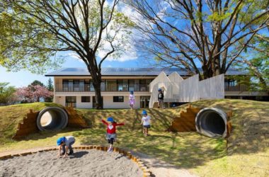 BIM Architecture: Wooden Playground Inspired by Children's Drawings at MRN Kindergarten by HIBINOSEKEI + Hibino Design-BIM WORLD