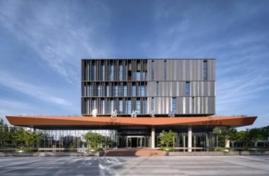 BIM Architecture: Qingpu District Archives by UDG Joint Creation Design – A Monumental Stone Emerges from the Site-BIM WORLD