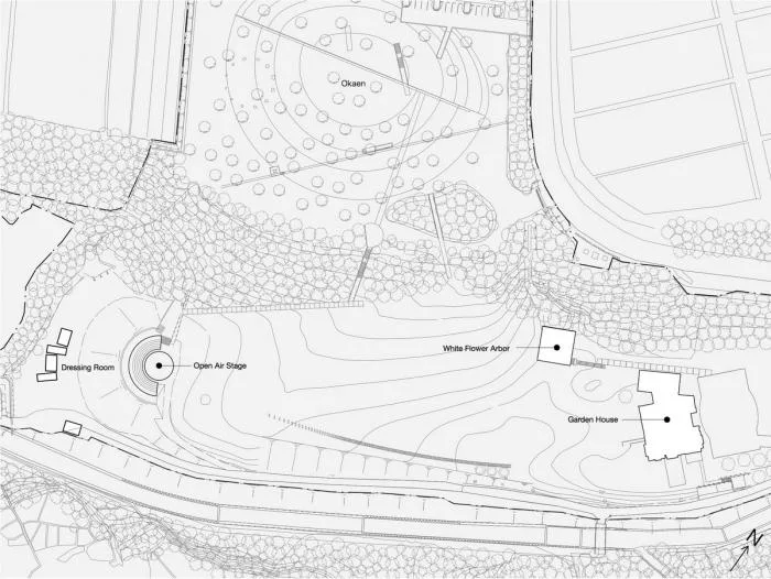 BIM Architecture | Fumihiko Maki Maezawa Residential Garden Outdoor Theater+White Flower Pavilion/APL Design Workshop