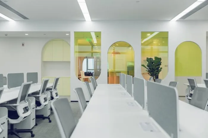 BIM Architecture | Comfortable and Elegant Cold Wind - Ruhan Cultural Office Space/inDeco Leading Building Intelligent Manufacturing