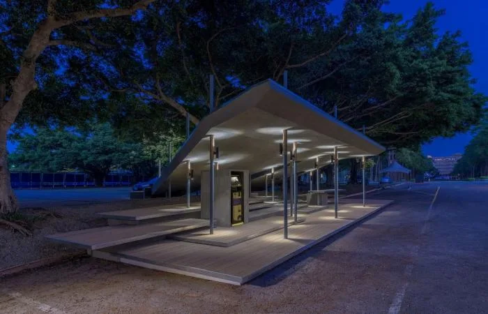 BIM Architecture | Shao Weiyan's New Work | Between Light and Heavy, Layered Structure: South Gate Bus Stop of Jiaotong University