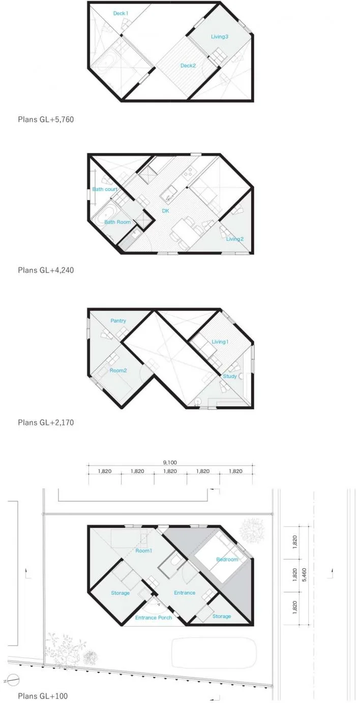 BIM Architecture | Mini spaces resembling hiking trails, high-end "spiral" residences/Shimada Yang Architectural Firm