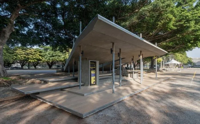 BIM Architecture | Shao Weiyan's New Work | Between Light and Heavy, Layered Structure: South Gate Bus Stop of Jiaotong University