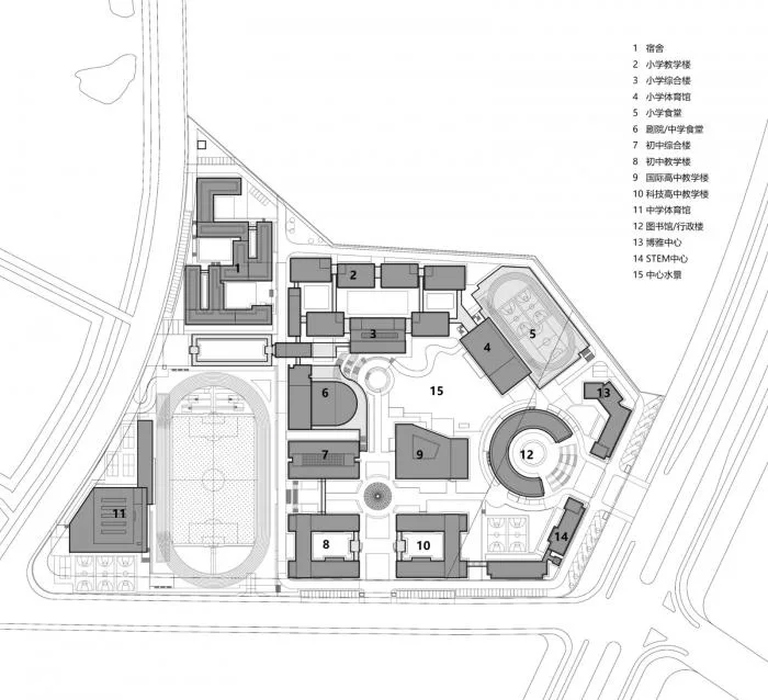BIM Architecture | Nanjing Foreign Language School Fangshan Campus/GLA Architectural Design