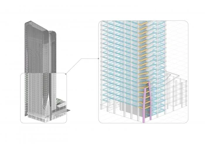BIM Architecture | Originally, Skirts Can Really Look Like Skirts | Decoding GWP Fengsheng 101 Building