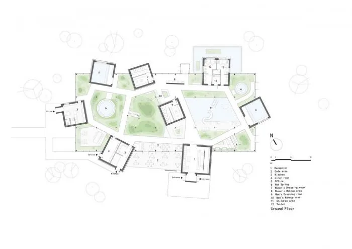 BIM Architecture | Moriya Onsen Center/B.L.U.E. Architectural Design Firm