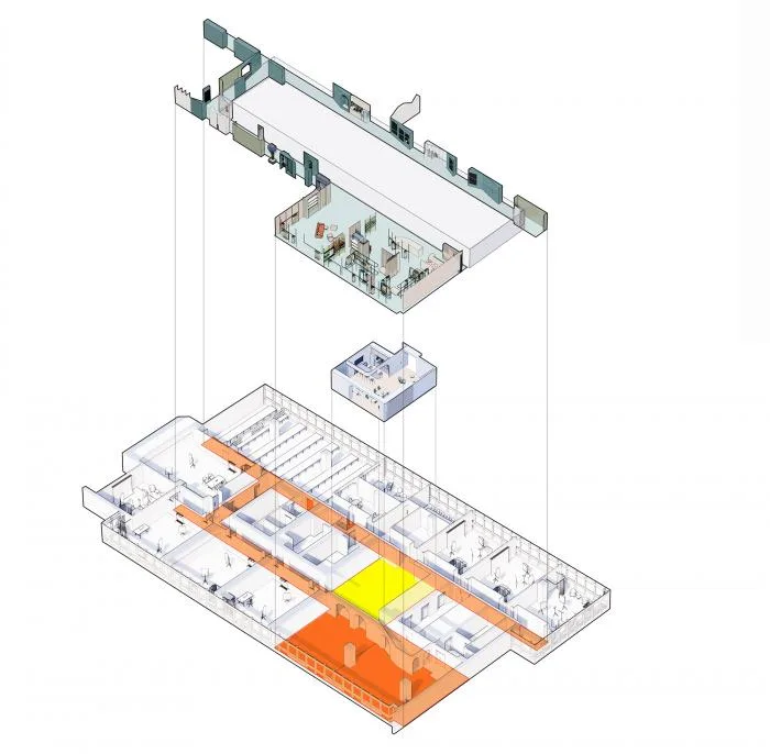 BIM Architecture | Comfortable and Elegant Cold Wind - Ruhan Cultural Office Space/inDeco Leading Building Intelligent Manufacturing