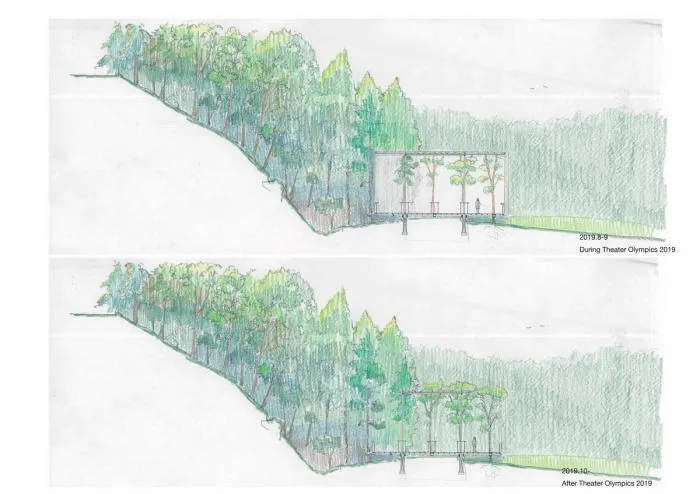 BIM Architecture | Fumihiko Maki Maezawa Residential Garden Outdoor Theater+White Flower Pavilion/APL Design Workshop