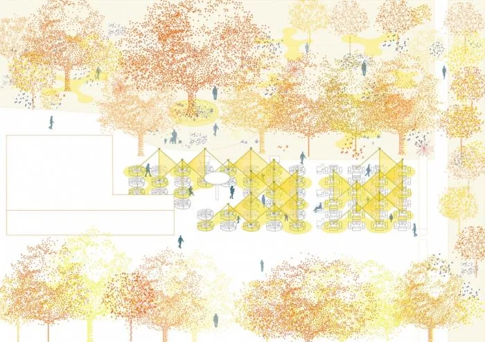 BIM Architecture | "Bonfire" Space Installation, Shenzhen/MAT Super Architecture Firm