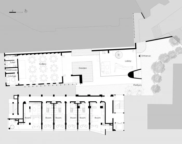 BIM Architecture | Wedding Skirt Skirt - Chongqing Printing Factory's Mountain Ghost Boutique Hotel Renovation/Ordinary Design