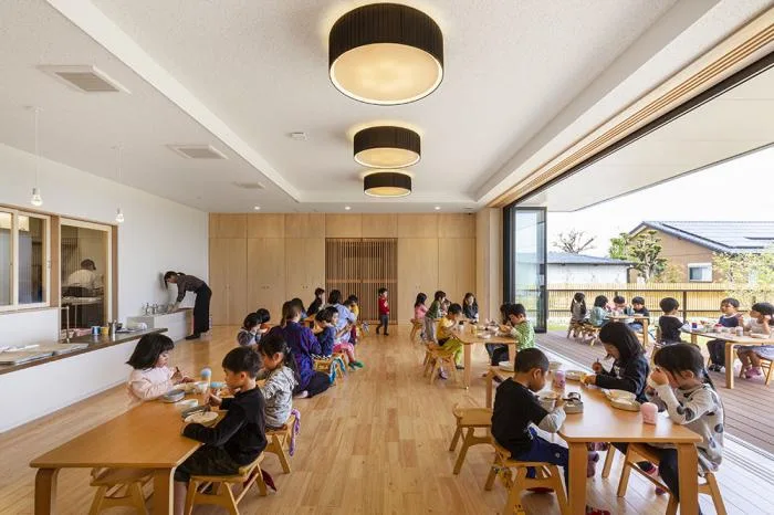 BIM Architecture | Wooden Playground in Children's Paintings, MRN Kindergarten/HIBINOSEKEI+Hibino Design