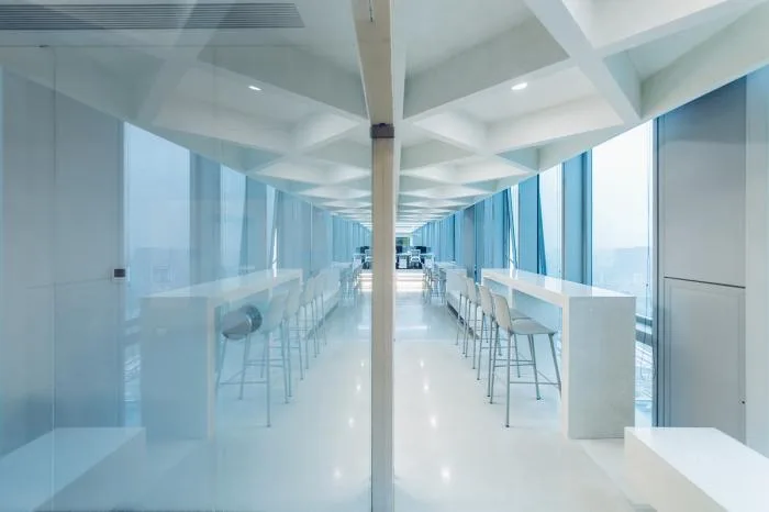BIM Architecture | Comfortable and Elegant Cold Wind - Ruhan Cultural Office Space/inDeco Leading Building Intelligent Manufacturing