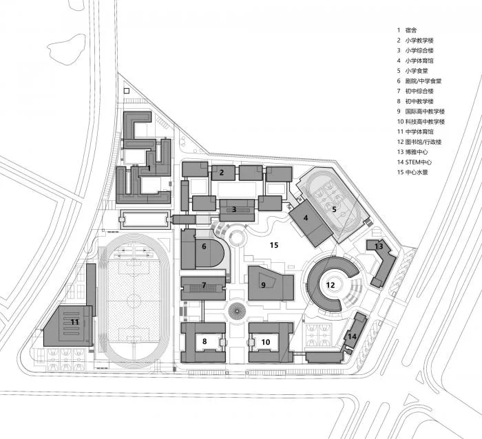 BIM Architecture | Nanjing Foreign Language School Fangshan Campus/GLA Architectural Design