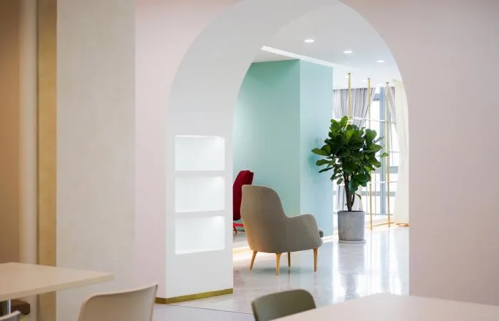 BIM Architecture | Comfortable and Elegant Cold Wind - Ruhan Cultural Office Space/inDeco Leading Building Intelligent Manufacturing