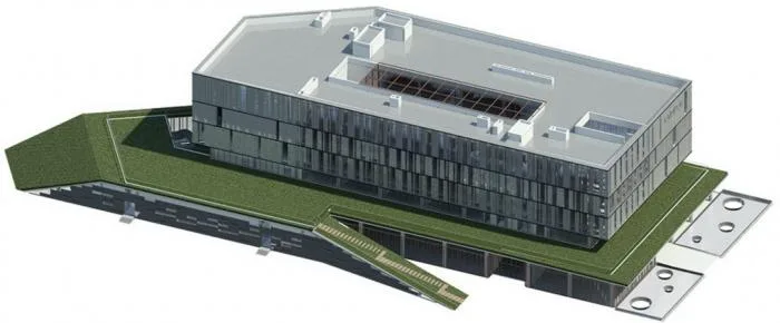 BIM Architecture | Like a Giant Stone Rising from the Site - Qingpu District Archives/UDG Joint Creation Design