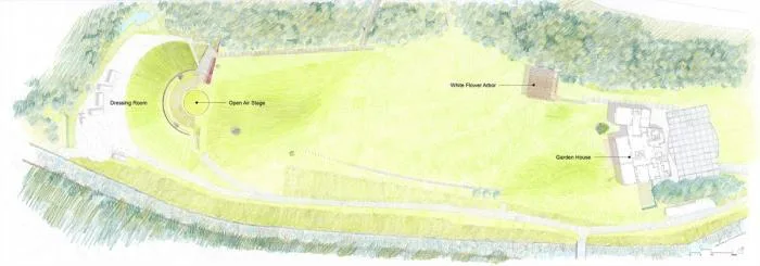 BIM Architecture | Fumihiko Maki Maezawa Residential Garden Outdoor Theater+White Flower Pavilion/APL Design Workshop