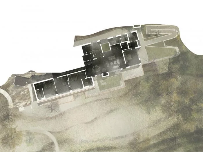 BIM Architecture | Amidst the roughness, tranquil retreat, Himalayan hill hut/Ant Studio