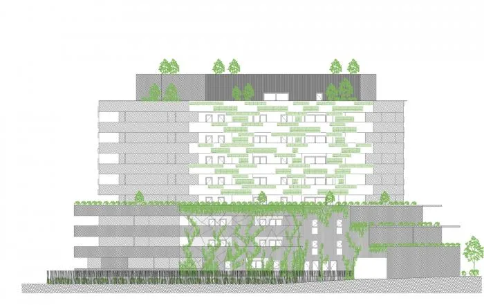 BIM Architecture | Extremely Changing Texture, Skin Lea Park Apartment "I-Park"/NBJ Architects