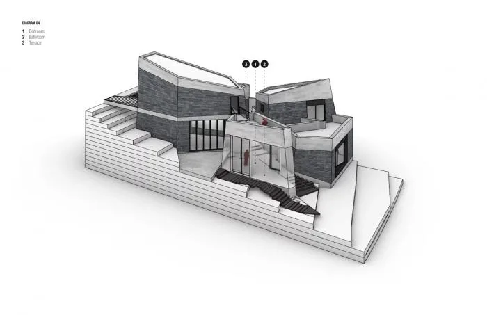BIM Architecture | A Cluster of Rocks Looking at Each Other - Amanali Residential/Rojkind Arquitectos