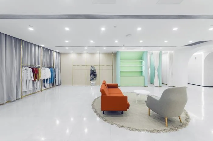 BIM Architecture | Comfortable and Elegant Cold Wind - Ruhan Cultural Office Space/inDeco Leading Building Intelligent Manufacturing