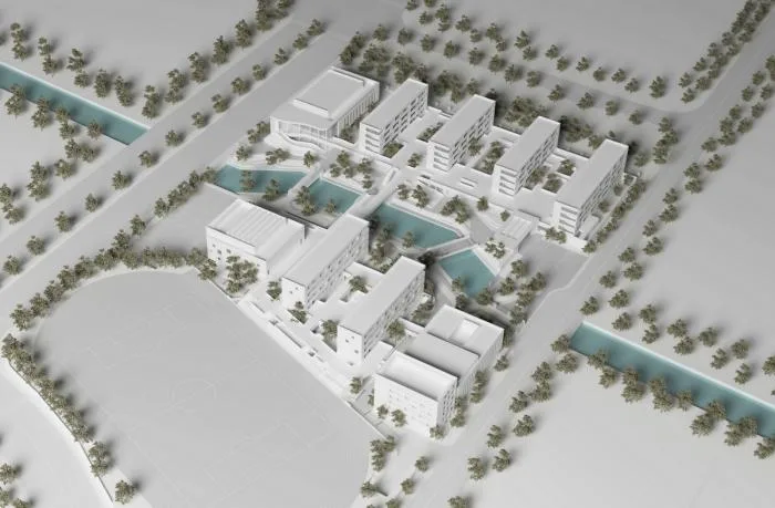 BIM Architecture | Small River Winding, Joyful Childhood - Ningbo Hangzhou Bay Binhai Primary School/Zhejiang University Architectural Design and Research Institute