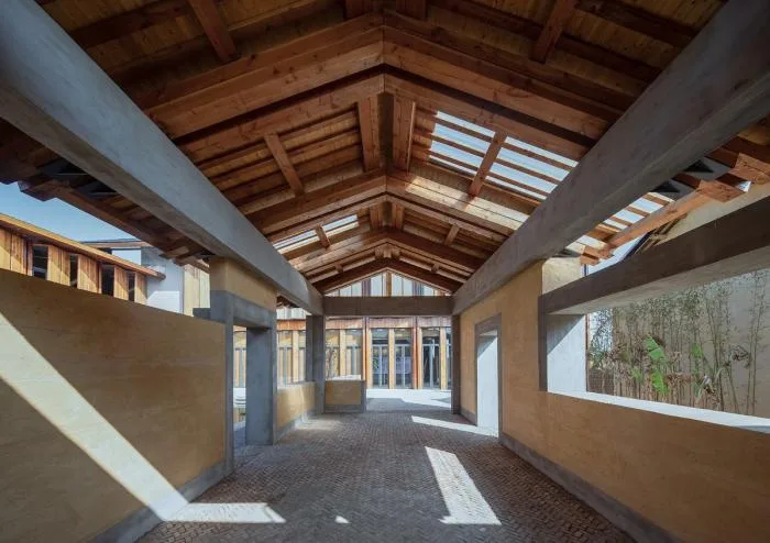 BIM Architecture | Rural Living Room Creation - Jiaoling Shed/Artificial Architecture Studio