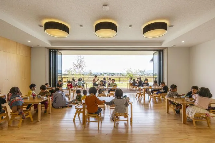 BIM Architecture | Wooden Playground in Children's Paintings, MRN Kindergarten/HIBINOSEKEI+Hibino Design