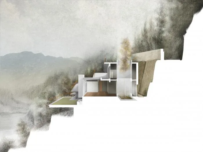 BIM Architecture | Amidst the roughness, tranquil retreat, Himalayan hill hut/Ant Studio