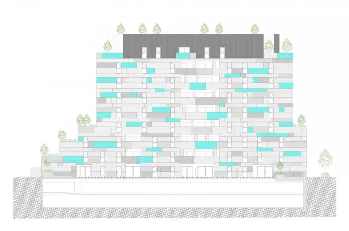 BIM Architecture | Extremely Changing Texture, Skin Lea Park Apartment "I-Park"/NBJ Architects